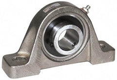 Browning - 3/4" ID, 5" OAL x 2-17/32" OAH Pillow Block Air Handling - 1,444 Lb Static Cap, 2,611 Lb Dyn Cap, 3-3/4" Btw Mnt Hole Ctrs, 1-5/16" Base-to-Ctr Ht, Cast Iron - Industrial Tool & Supply