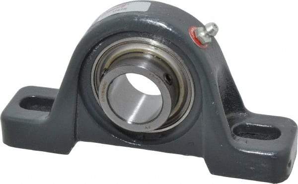 Browning - 1" ID, 5-1/2" OAL x 2-13/16" OAH Pillow Block - 1,651 Lb Static Cap, 2,801 Lb Dyn Cap, 3-15/16" Btw Mnt Hole Ctrs, 1-7/16" Base-to-Ctr Ht, Cast Iron - Industrial Tool & Supply