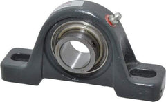 Browning - 1" ID, 5-1/2" OAL x 2-13/16" OAH Pillow Block - 1,651 Lb Static Cap, 2,801 Lb Dyn Cap, 3-15/16" Btw Mnt Hole Ctrs, 1-7/16" Base-to-Ctr Ht, Cast Iron - Industrial Tool & Supply
