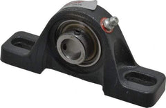 Browning - 5/8" ID, 4-7/8" OAL x 2-7/32" OAH Pillow Block - 1,444 Lb Static Cap, 2,611 Lb Dyn Cap, 3-7/16" Btw Mnt Hole Ctrs, 1-3/16" Base-to-Ctr Ht, Cast Iron - Industrial Tool & Supply