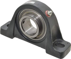 Browning - 1-11/16" ID, 7-3/8" OAL x 4-1/4" OAH Pillow Block - 5,139 Lb Static Cap, 7,901 Lb Dyn Cap, 5-21/32" Btw Mnt Hole Ctrs, 2-1/8" Base-to-Ctr Ht, Cast Iron - Industrial Tool & Supply