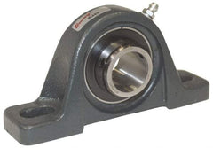 Browning - 2" ID, 8-13/16" OAL x 4-29/32" OAH Pillow Block - 6,601 Lb Static Cap, 9,752 Lb Dyn Cap, 6-15/16" Btw Mnt Hole Ctrs, 2-7/16" Base-to-Ctr Ht, Cast Iron - Industrial Tool & Supply