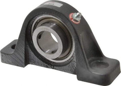 Browning - 1-1/4" ID, 6-3/4" OAL x 3-5/8" OAH Pillow Block - 3,493 Lb Static Cap, 5,782 Lb Dyn Cap, 5" Btw Mnt Hole Ctrs, 1-13/16" Base-to-Ctr Ht, Cast Iron - Industrial Tool & Supply