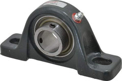 Browning - 1" ID, 5-1/2" OAL x 2-11/16" OAH Pillow Block - 1,651 Lb Static Cap, 2,801 Lb Dyn Cap, 4-1/8" Btw Mnt Hole Ctrs, 1-5/16" Base-to-Ctr Ht, Cast Iron - Industrial Tool & Supply