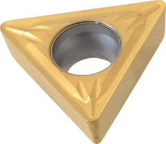 Seco - TCMT32.52 MF2 Grade CP500 Carbide Turning Insert - TiAlN/TiN Finish, 60° Triangle, 3/8" Inscr Circle, 5/32" Thick, 1/32" Corner Radius - Industrial Tool & Supply