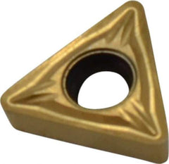 Seco - TCMT21.52 MF2 Grade CP500 Carbide Turning Insert - TiAlN/TiN Finish, 60° Triangle, 1/4" Inscr Circle, 3/32" Thick, 1/32" Corner Radius - Industrial Tool & Supply
