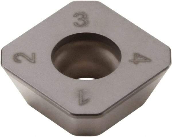 Seco - SEEX09T3 LF Grade CBN200 PCBN Milling Insert - Uncoated, 0.156" Thick, 3/8" Inscribed Circle - Industrial Tool & Supply