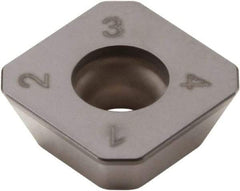 Seco - SEEX1204 LF Grade CBN200 CBN Milling Insert - Uncoated, 0.187" Thick, 1/2" Inscribed Circle - Industrial Tool & Supply