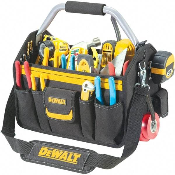 CLC - 26 Pocket Black & Yellow Polyester Tool Tote - 18" Wide x 8-1/2" Deep x 8" High - Industrial Tool & Supply