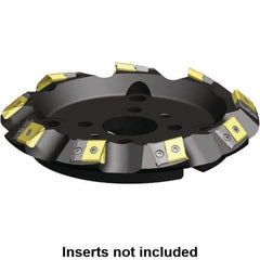 Kennametal - 10" Cut Diam, 17.15mm Max Depth, 2-1/2" Arbor Hole, 9 Inserts, LPNU 86.. Insert Style, Indexable Copy Face Mill - MEGA Cutter Style, 8,850 Max RPM, 2-3/8 High, Series MEGA - Industrial Tool & Supply
