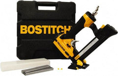 Stanley Bostitch - 1/2" Crown, 20 Gauge, 100 Staple Capacity Power Stapler - 1/4" Inlet, 70 to 120 psi Air Pressure, Includes Carrying Case - Industrial Tool & Supply