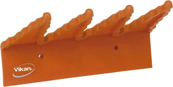 Vikan - 22 Lb, 6-1/2" Wide, 2-1/2" High, Polypropylene, Wall Bracket - 9-1/2" Long, 3 Holders - Industrial Tool & Supply