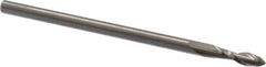 Onsrud - 1/8" Cutting Diam x 1/2" Length of Cut, 2 Flute, Upcut Spiral Router Bit - Uncoated, Right Hand Cut, Solid Carbide, 2-1/2" OAL x 1/8" Shank Diam, Ball End Taper, 30° Helix Angle - Industrial Tool & Supply