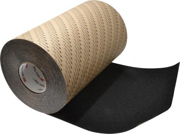 3M - Black Solid Color Anti-Slip Vinyl Tape - 12" Wide x 60' Long - Industrial Tool & Supply