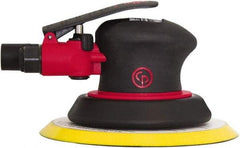 Chicago Pneumatic - 12,000 OPM, 8 CFM Air Consumption, Palm Air Orbital Sander - Round Pad, 1/4" Inlet - Industrial Tool & Supply
