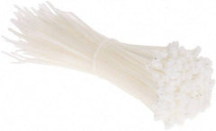 Thomas & Betts - 7" Long Natural (Color) Nylon Standard Cable Tie - 18 Lb Tensile Strength, 1.1mm Thick, 3" Max Bundle Diam - Industrial Tool & Supply