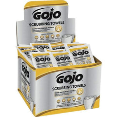 GOJO - Pre-Moistened Hand Cleaning Wipes - Packet, 8" x 8" Sheet Size, Red - Industrial Tool & Supply