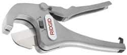 Ridgid - 1/2" to 1-5/8" Pipe Capacity, Ratcheting Tube & Pipe Cutter - Cuts Plastic, Rubber, PVC, CPVC - Industrial Tool & Supply