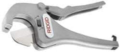 Ridgid - 1/2" to 1-5/8" Pipe Capacity, Ratcheting Tube & Pipe Cutter - Cuts Plastic, Rubber, PVC, CPVC - Industrial Tool & Supply