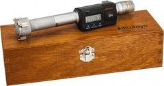 Mitutoyo - 1.2" to 1.6", IP65, TiN Finish, Electronic Inside Micrometer - 0.00005" Resolution, 0.00015" Accuracy - Industrial Tool & Supply