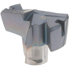 Iscar - Series FCP, 0.827" Diam Grade IC908 Replaceable Drill Tip - Carbide, TiAlN Finish, 21 Seat Size, Through Coolant - Industrial Tool & Supply