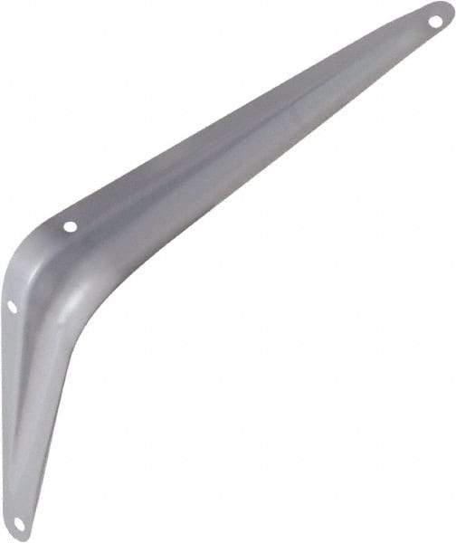 National Mfg. - 100 Lb Capacity, Gray Shelf Brackets - 6" Long x 8" High x 1.667" Wide - Industrial Tool & Supply