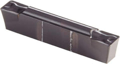 Kennametal - 0305G GMN Grade KCU25, 3.05mm Cutting Width Carbide Grooving Insert - 3.51mm Max Depth of Cut, Neutral, 0.41mm Corner Radius, AlTiN Finish - Industrial Tool & Supply