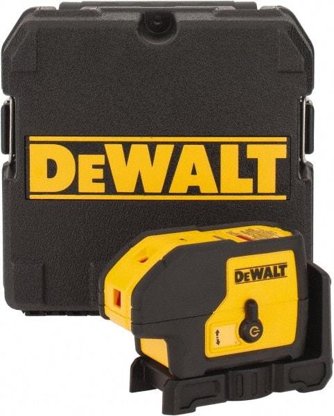 DeWALT - 3 Beam 100' Max Range Self-Leveling Laser - Red Beam, 1/8" at 30' Accuracy, 5" Long x 2-1/4" Wide x 3-3/4" High - Industrial Tool & Supply