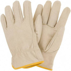 MCR Safety - Leather Work Gloves - Paired - Industrial Tool & Supply