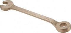 Ampco - 1-13/16" 12 Point Offset Combination Wrench - 15° Offset Angle, 22-3/4" OAL, Aluminum Bronze, Plain Finish - Industrial Tool & Supply