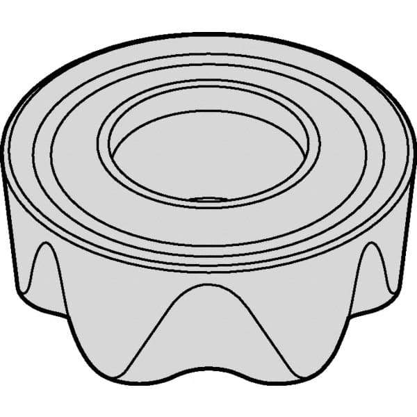 Kennametal - RCGT2006M0 GF Grade KCSM30 Carbide Milling Insert - TiAlN Finish, 1/4" Thick, 20mm Inscribed Circle - Industrial Tool & Supply