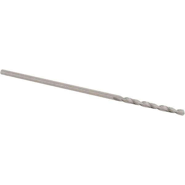 Walter-Titex - 0.98mm 118° High Speed Steel Jobber Drill - Bright Finish, Right Hand Cut, Spiral Flute, Straight Shank, 34mm OAL, N Point - Industrial Tool & Supply