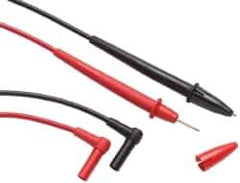 Fluke - Black/Red Electrical Test Equipment Leads - Use with Electrical Test Equipment with 4mm Adapters - Industrial Tool & Supply