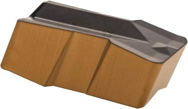 Iscar - 635080GIP E Grade IC830, 6.35mm Cutting Width Carbide Grooving Insert - 3.8mm Max Depth of Cut, Neutral, 0.8mm Corner Radius, TiAlN Finish - Industrial Tool & Supply