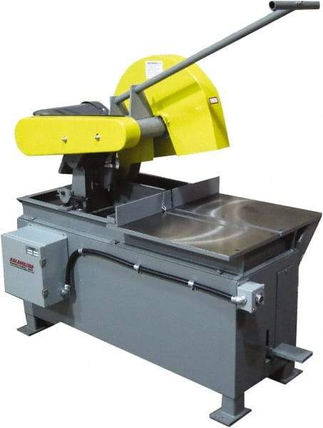 Kalamazoo - 20" Blade Diam, 1" Arbor Hole, Straight Chop & Cutoff Saw - 2,500 RPM, 15 hp, 220/440 Volts, 3 Phase - Industrial Tool & Supply