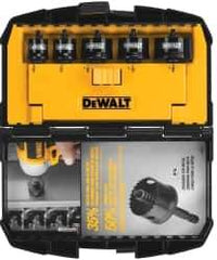 DeWALT - 5 Piece, 3" to 1-3/8" Saw Diam, Impact Rated Hole Saw Kit - Bi-Metal, Toothed Edge, Includes 5 Hole Saws - Industrial Tool & Supply