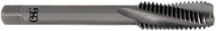 OSG - M3x0.50 3 Flute Modified Bottoming Spiral Flute Tap - Solid Carbide, Bright Finish, 46mm OAL, Right Hand Flute, Right Hand Thread, H3, Series 389 - Industrial Tool & Supply