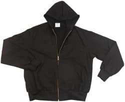 PRO-SAFE - Size 2XL General Purpose Jacket - Black, Cotton, Zipper Closure - Industrial Tool & Supply