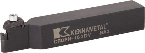 Kennametal - CRDP, Neutral Cut, 0° Lead Angle, 1-1/4" Shank Height x 1-1/4" Shank Width, Neutral Rake Indexable Turning Toolholder - 6" OAL, R..V35 Insert Compatibility, Series V-Bottom Round - Industrial Tool & Supply