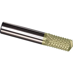 Made in USA - 1/8" Diam, 1/2" LOC, Drill Point End, Solid Carbide Diamond Pattern Router Bit - Right Hand Cut, 1-1/2" OAL, 1/8" Shank Diam, Use on Carbon & Honeycomb, Carbon Fiber, Composite, Fiberglass, Graphite - Industrial Tool & Supply