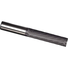 Made in USA - 1/2" Diam, 1" LOC, Plain End, Solid Carbide Diamond Pattern Router Bit - Right Hand Cut, 3" OAL, 1/2" Shank Diam, Use on Cast Iron, Stainless, Steel, Titanium - Industrial Tool & Supply