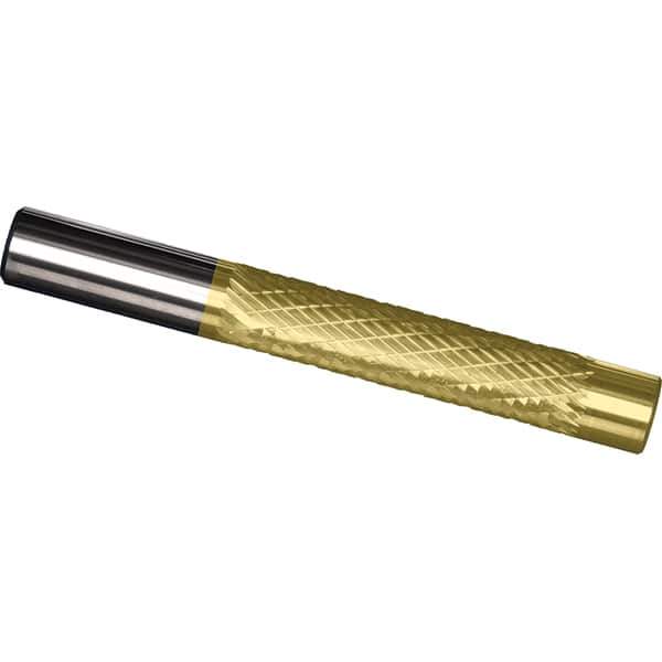 Made in USA - 1/8" Diam, 1" LOC, Solid Carbide Diamond Pattern Router Bit - Right Hand Cut, 3" OAL, 1/8" Shank Diam, Use on Cast Iron, Stainless, Steel, Titanium - Industrial Tool & Supply