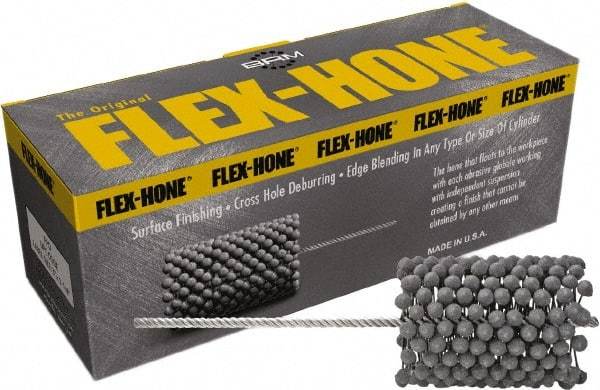Brush Research Mfg. - 7-1/2" to 8" Bore Diam, 320 Grit, Boron Carbide Flexible Hone - Extra Fine, 17-1/2" OAL - Industrial Tool & Supply