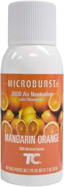 Rubbermaid - 2 oz Air Freshener Dispenser Aerosol Refill - Mandarin Orange, Compatible with Lumecel & Microburst 3000 Dispensers - Industrial Tool & Supply