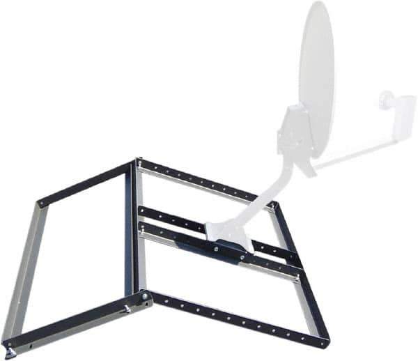Video Mount - Security Camera Non-Penetrating Pitched Roof Mount - 41" Long, Dark Gray - Industrial Tool & Supply