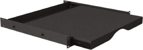 Video Mount - Security Camera Sliding Equipment Rack Shelf - Black - Industrial Tool & Supply
