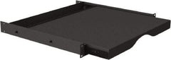 Video Mount - Security Camera Sliding Equipment Rack Shelf - Black - Industrial Tool & Supply