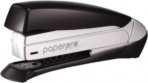 PaperPro - 20 Sheet Half Strip Stapler - Black/Silver - Industrial Tool & Supply