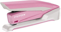 PaperPro - 20 Sheet Long Reach Stapler - Pink & White - Industrial Tool & Supply