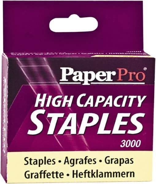PaperPro - 3/8" Leg Length, Steel High Capacity Staples - 65 Sheet Capacity, For Use with PaperPros 1200 & 1210 - Industrial Tool & Supply